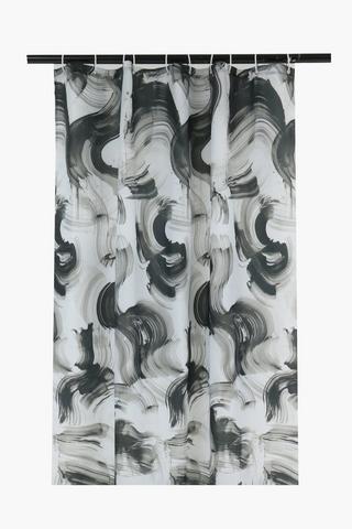 Printed Brushed Pvc Shower Curtain