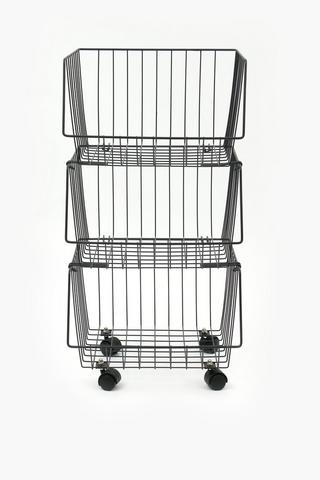 3 Tier Trolley Vegetable Rack