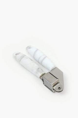 Marble Handle Garlic Press