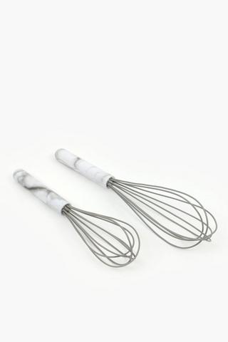 Marble Handle Whisk Set