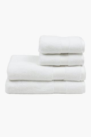 4 Pack Premium Cotton Duet Towels Set
