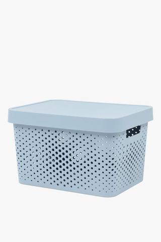 Plastic Dot Basket Large