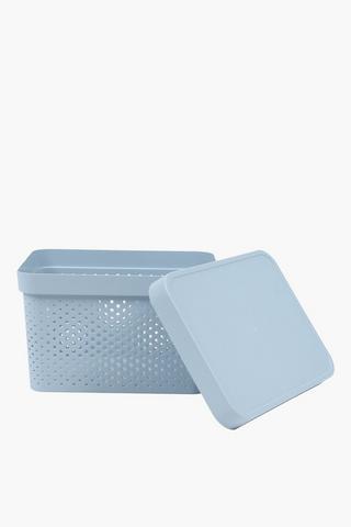 Plastic Dot Basket Large