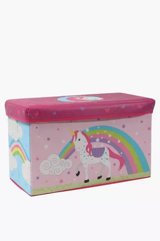 Printed Unicorn Storage Box