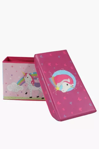 Printed Unicorn Storage Box