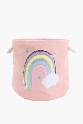 Eva Rainbow Laundry Basket, 35x35cm