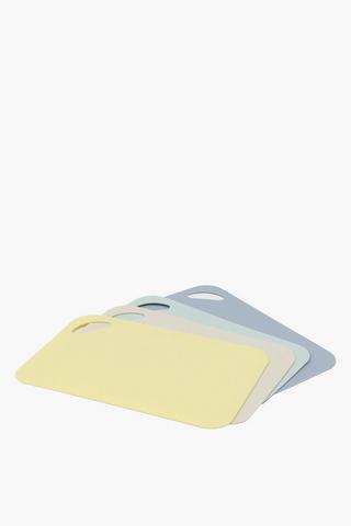 Set Of 4 Plastic Chopping Boards