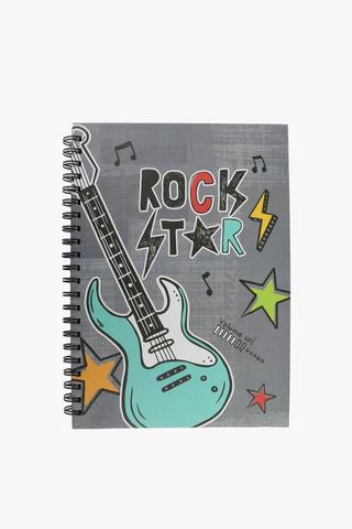 Rock Star Spiral Notebook A4