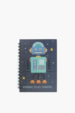 Robot Spiral Notebook A5