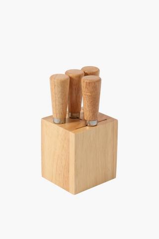 Wooden Cheese Block Set
