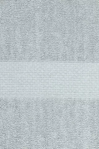 Cotton Plain Border Bath Sheet, 70x130cm