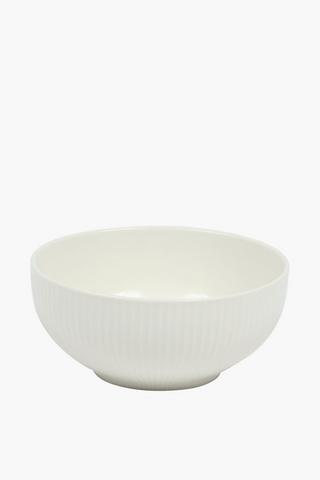 New Bone Ribbed Bowl