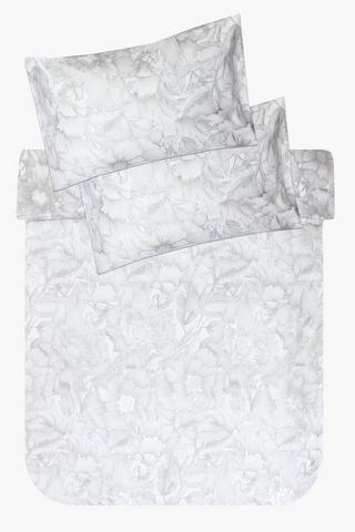 Twirl Foil Floral Comforter Set