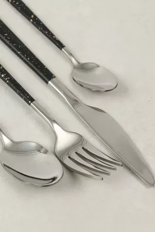 16 Piece Speckle Cutlery Set