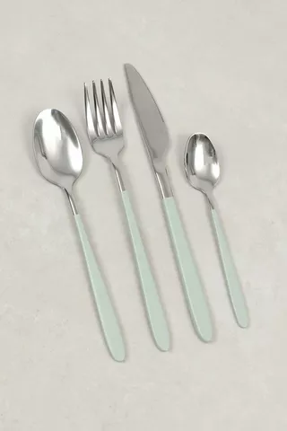 16 Piece Coated Handle Cutlery Set