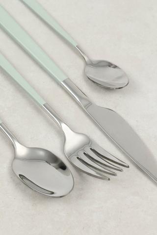 16 Piece Coated Handle Cutlery Set
