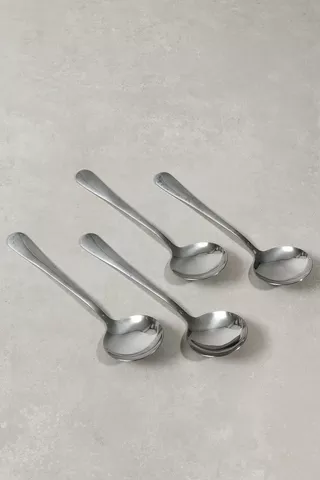4 Pack Essential Soup Spoons