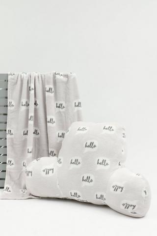 Cuddle Cushion And Blanket Combo Speech Bubble