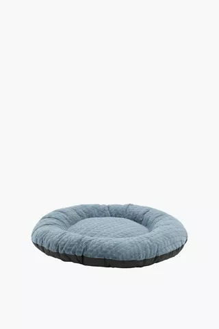 Round Textured Pet Bed Medium, 65cm