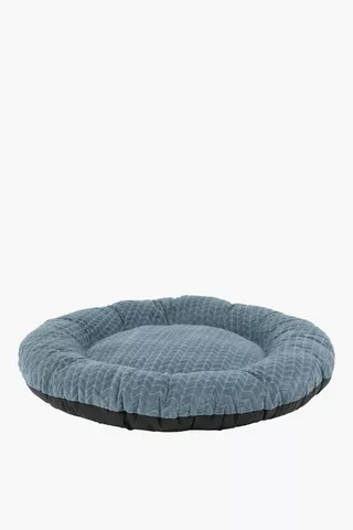 Round Textured Pet Bed Large, 85cm
