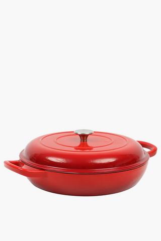 Cast Iron Flat Pot
