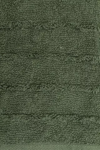 Textured Stripe Cotton Guest Towel