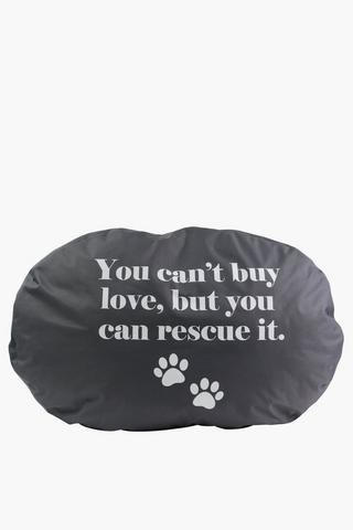 Giant Oval Script Pet Bed, 70x100cm