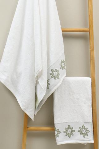 Cotton Embroidered Peregrine Floral Bath Sheet