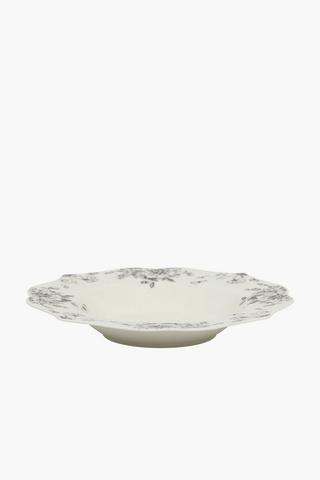 Embossed Bone Decal Bowl