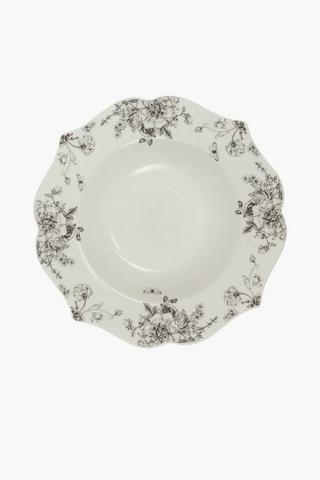 Embossed Bone Decal Bowl