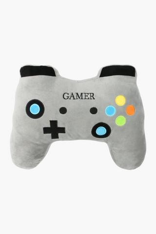 Shaped Gamer Scatter Cushion, 40x35cm