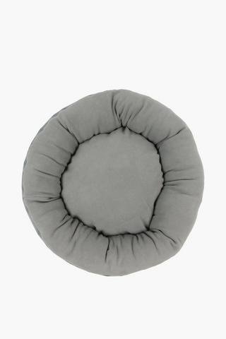 Round Fleece Pet Bed, 65cm