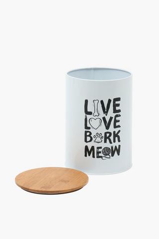 Script Pet Feeding Tin