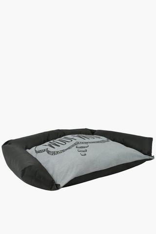 3 Side Script Dog Bed Large