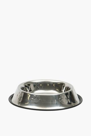 Metal Feeding Bowl With Rubber Grip, Extra Large, 33cm