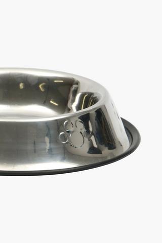 Metal Feeding Bowl With Rubber Grip, Extra Large, 33cm