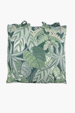 Umhlanga Leaf Slip On Chair Pad Covers, 40x40cm