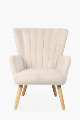 Ribbed Wingback Chair
