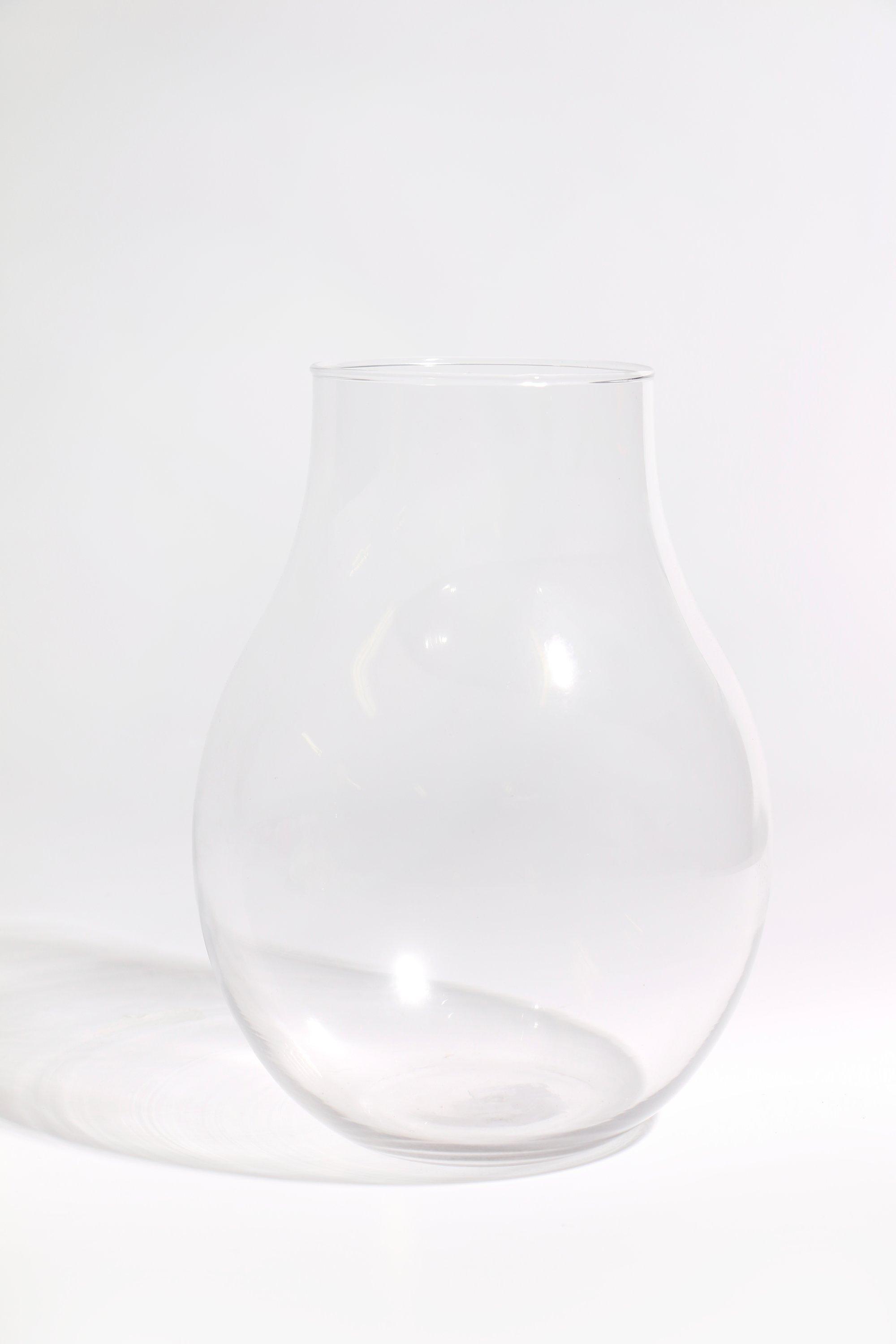 Bulb Glass Vase, 25cm