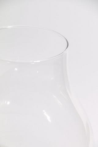 Bulb Glass Vase, 25cm