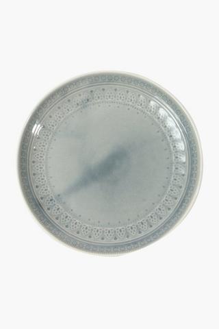 Embossed Glaze Dinner Plate