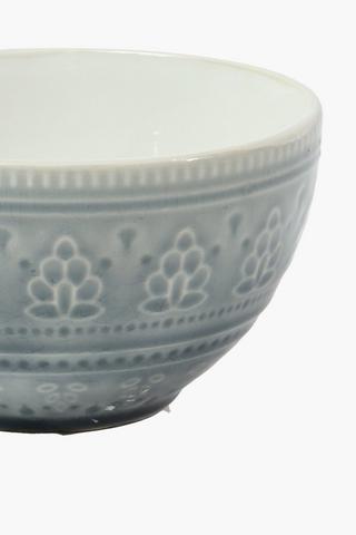 Embossed Glaze Bowl