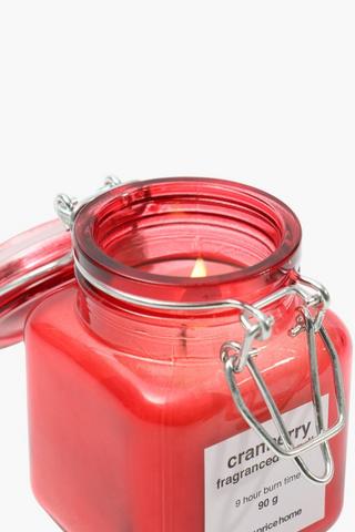 Cranberry Clamp Jar Candle, 90g