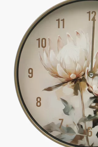 Protea Classic Clock, 30cm