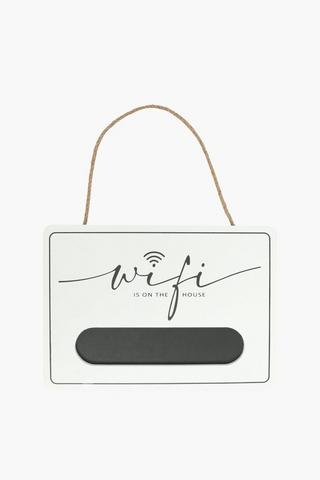 Wifi Password Sign, 25x18cm