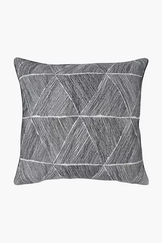 Jacquard Wye Geometric Scatter Cushion, 60x60cm