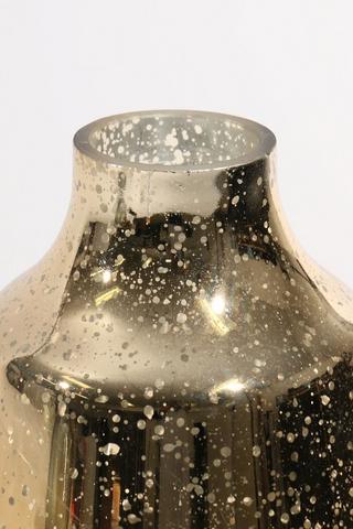 Metallic Speckle Glass Vase, 19x26cm