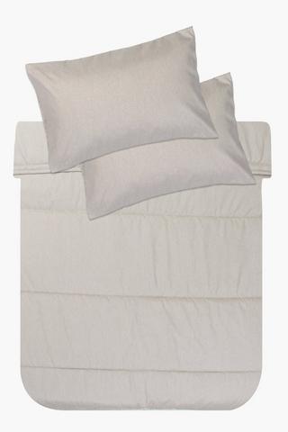 Soft Touch Marl Embossed Comforter Set