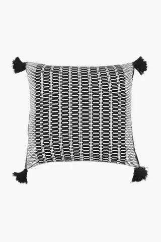 Jacquard Vin Geometric Scatter Cushion, 60x60cm