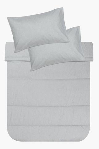 Soft Touch Marl Embossed Comforter Set